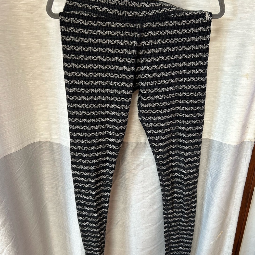Smartwool Black and White Patterned Leggings